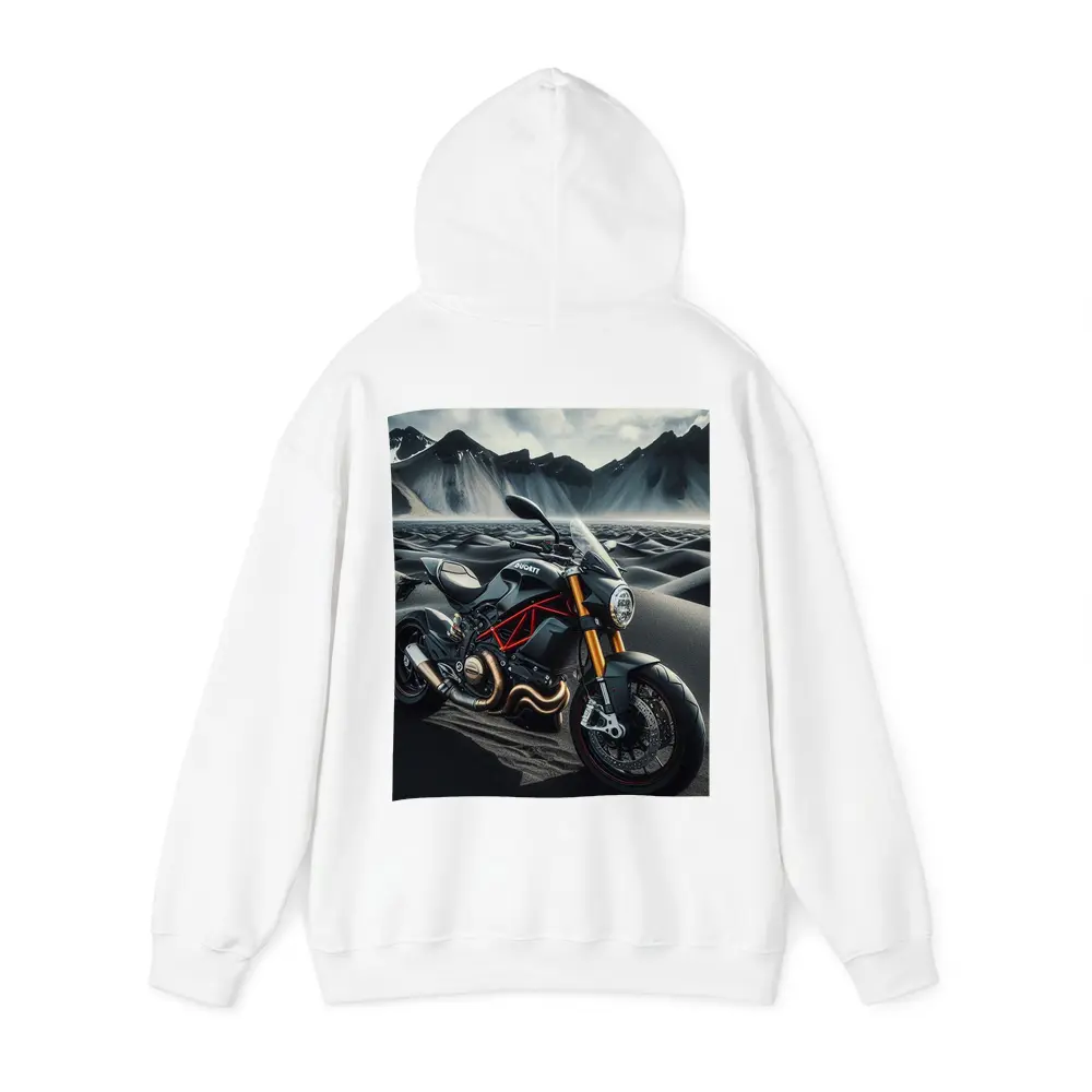 Ducati Monster Motorcycle Dark Desert Mountains – Hoodies