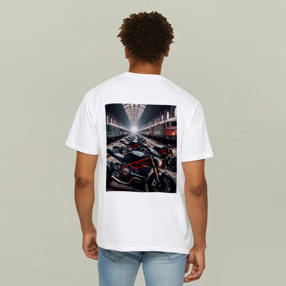 Ducati Streetfighter Motorcycles Inside Train Station – T-Shirts