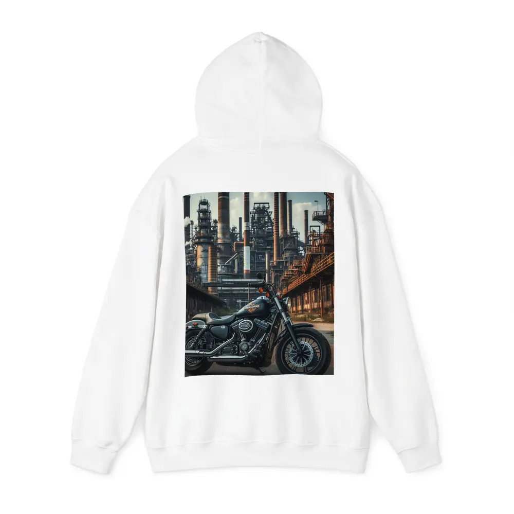 Harley Davidson Motorcycle Industrial Factory Background – Hoodies