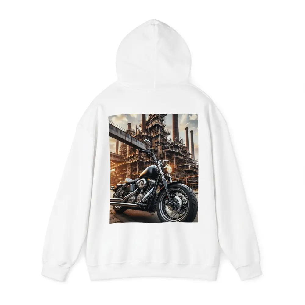 Harley Davidson Cruiser Industrial Factory Background – Hoodies