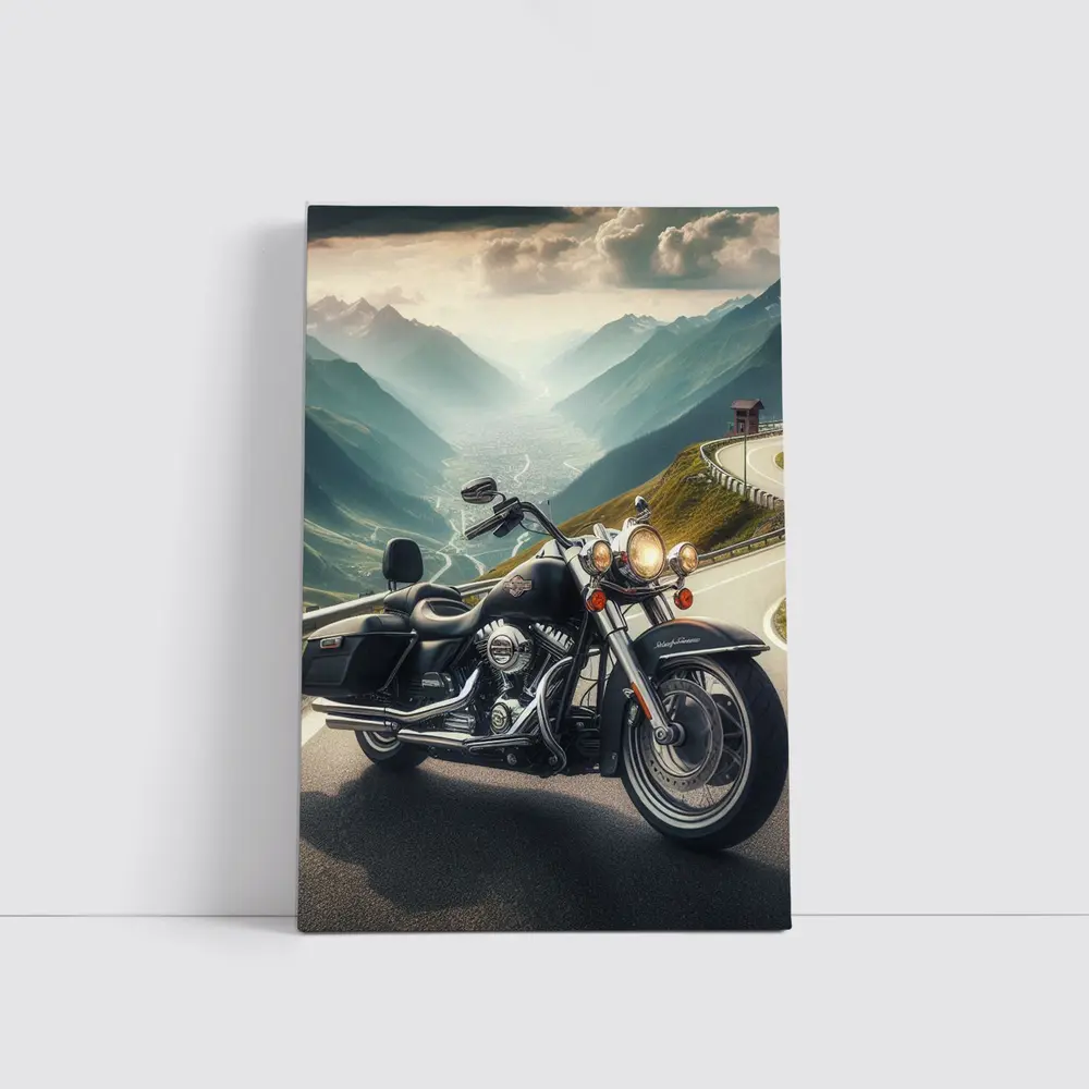 Harley Davidson Road King Mountain Pass – Wall Art