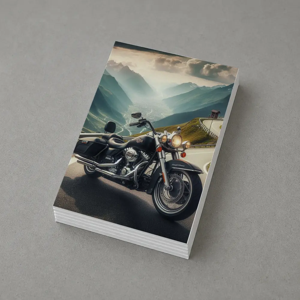 Harley Davidson Road King Mountain Pass – Postcards