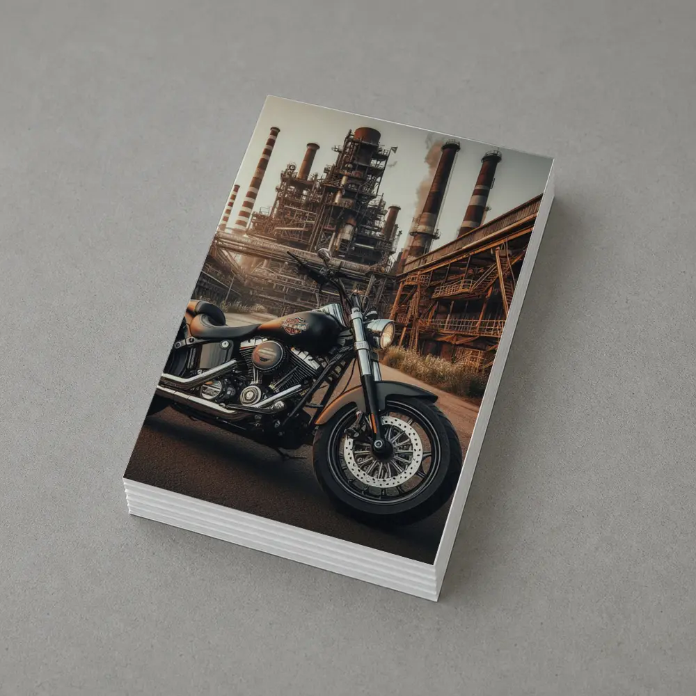 Harley Davidson Cruiser Industrial Factory Background – Postcards