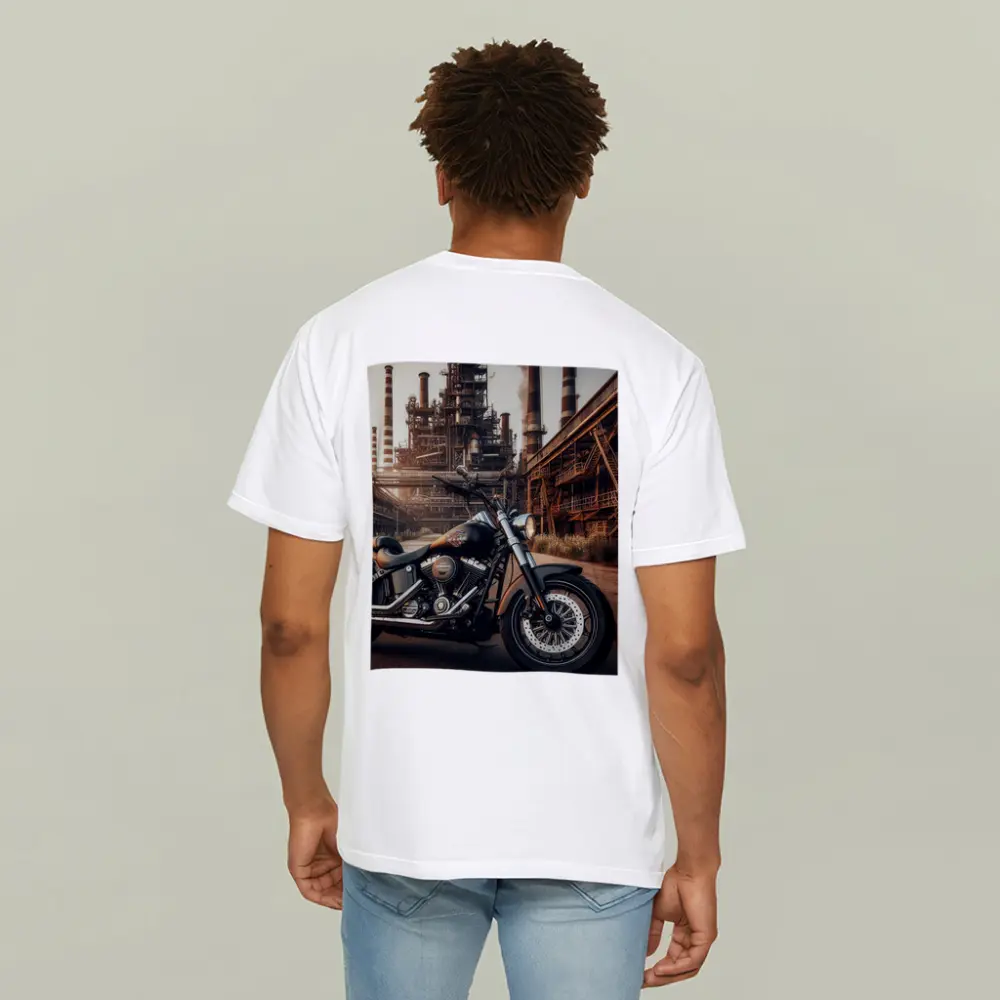 Harley Davidson Cruiser Industrial Factory Background – T-Shirts