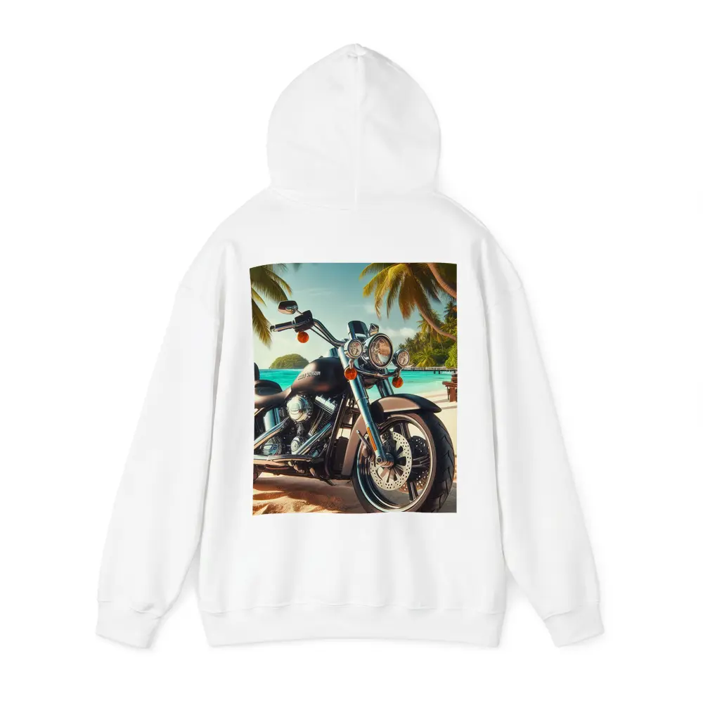 Harley Davidson Cruiser Motorcycle Tropical Beach – Hoodies