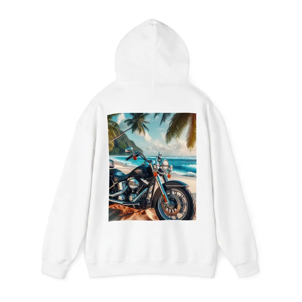 Harley Davidson Cruiser Motorcycle Tropical Beach – Hoodies