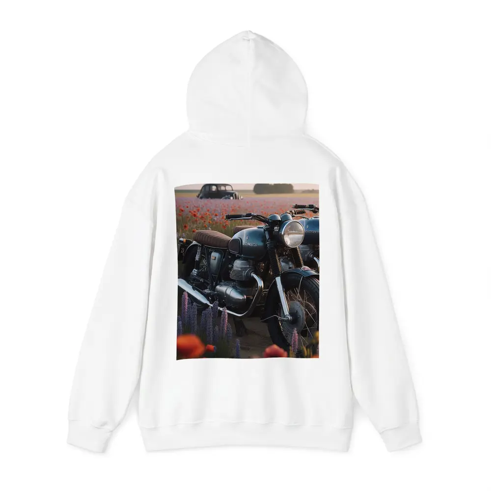 Vintage Moto Guzzi Motorcycle Poppy Field – Hoodies