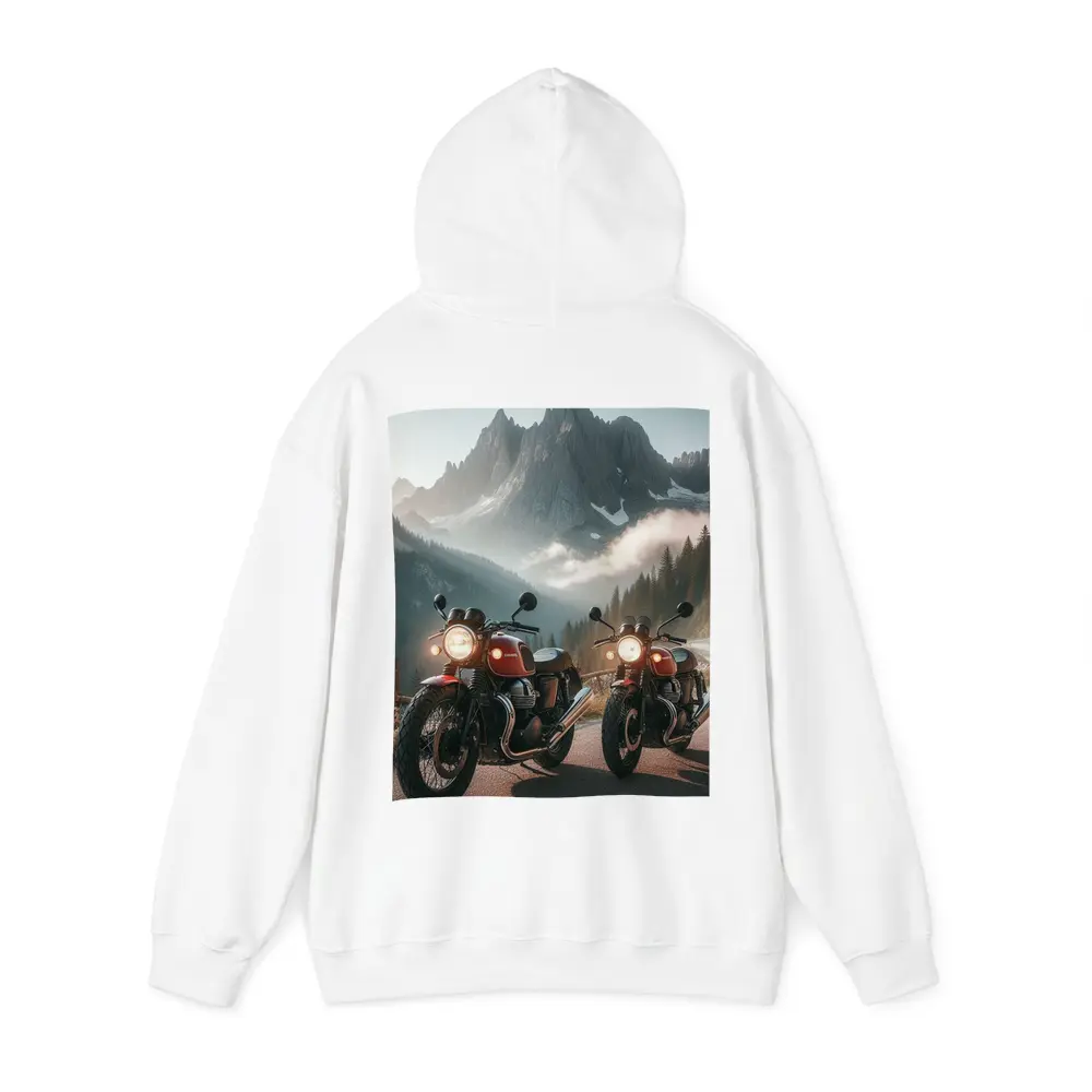 Classic Red Cafe Racer Motorcycles Mountain Road – Hoodies
