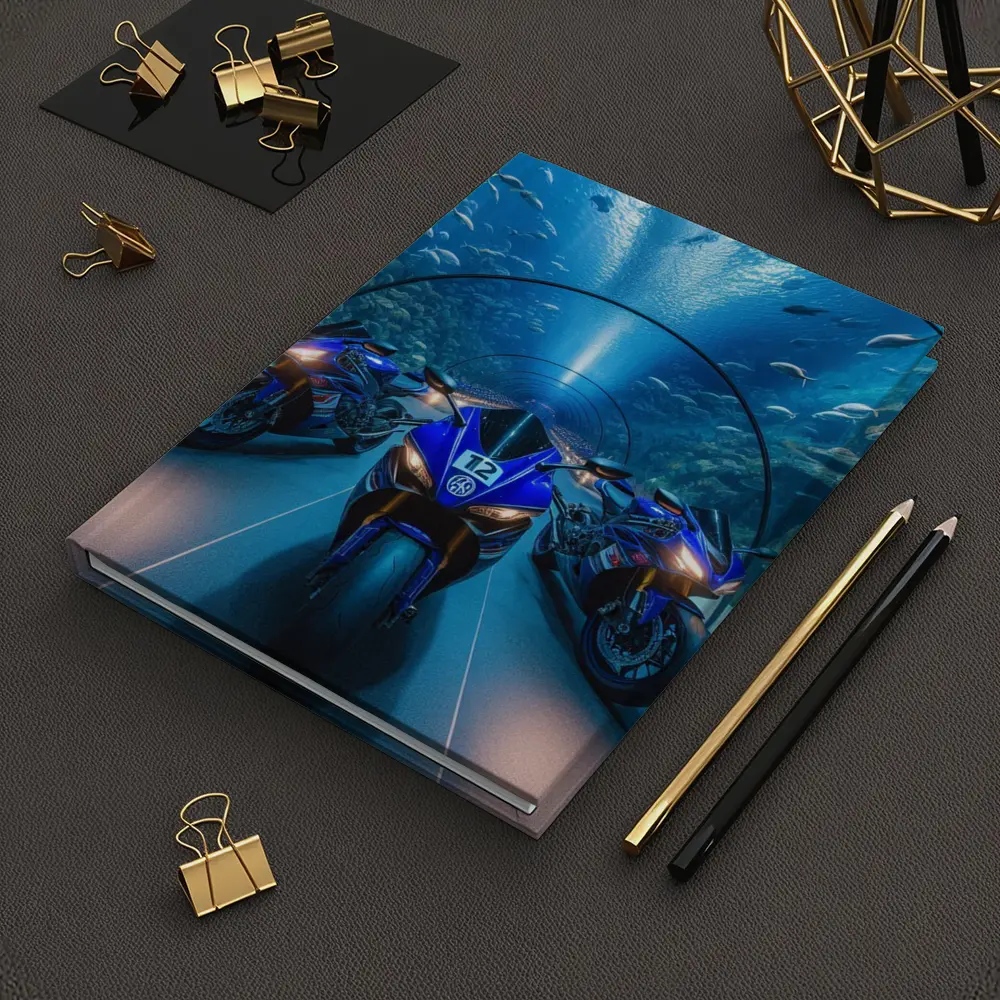 Yamaha R1 Superbikes Inside Aquarium Tunnel – Notebooks