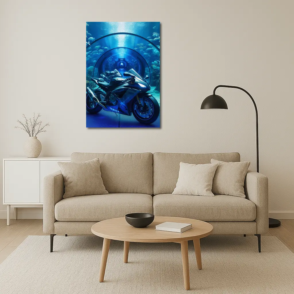 Yamaha Sport Bike Underwater Aquarium Tunnel – Wall Art