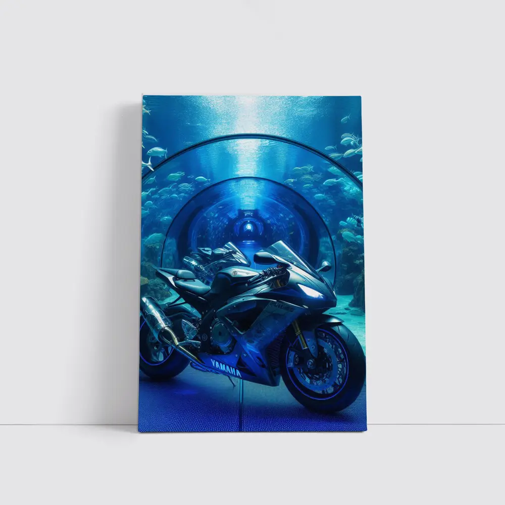 Yamaha Sport Bike Underwater Aquarium Tunnel – Wall Art