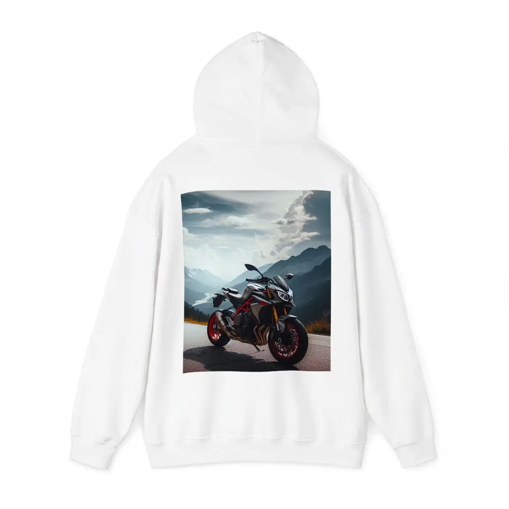 Ducati Streetfighter Mountain Road Dramatic Sky – Hoodies