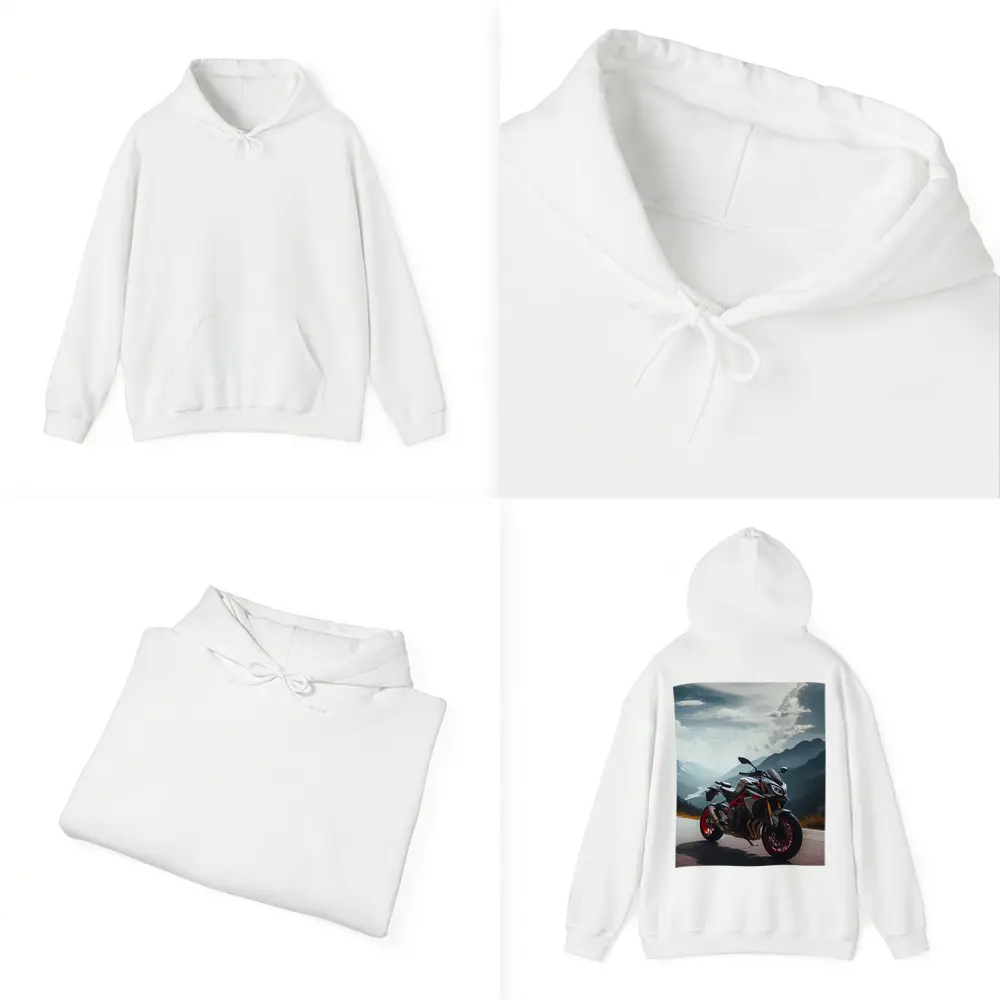 Ducati Streetfighter Mountain Road Dramatic Sky – Hoodies