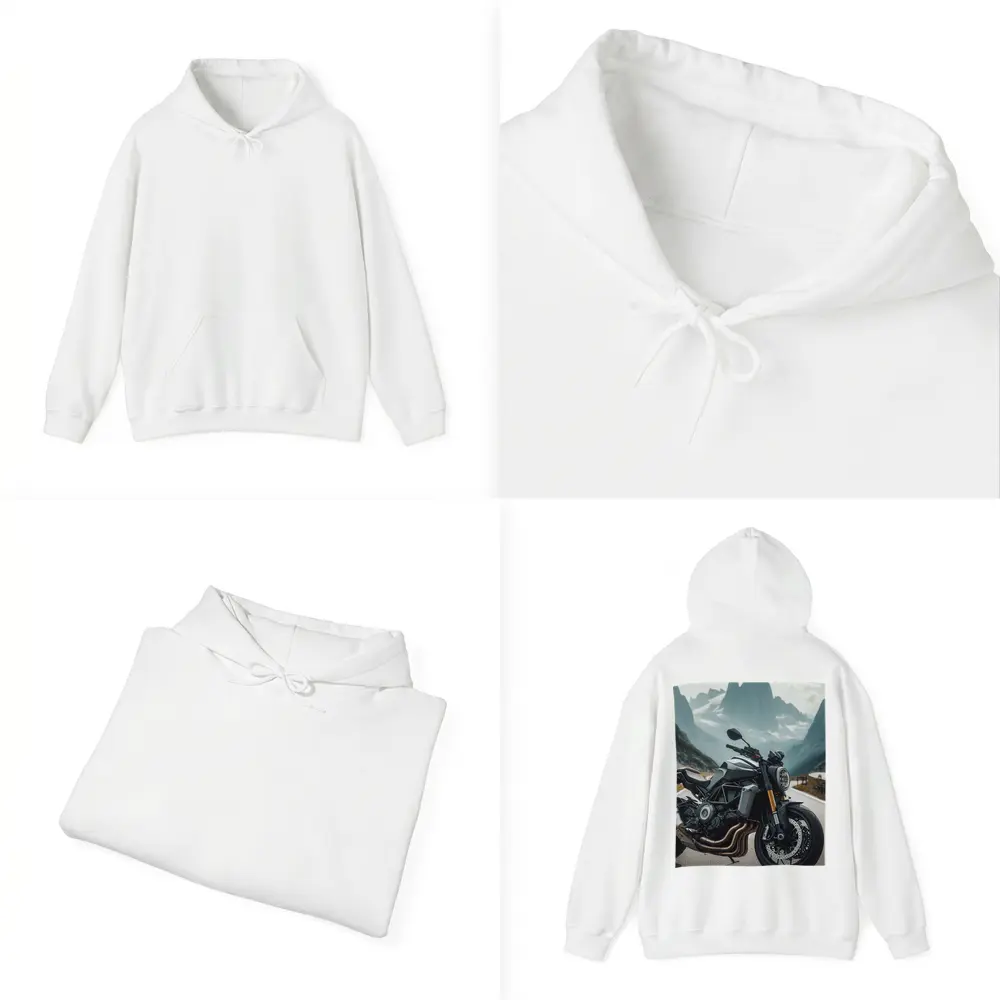 Naked Streetfighter Motorcycle Alpine Mountain Road – Hoodies