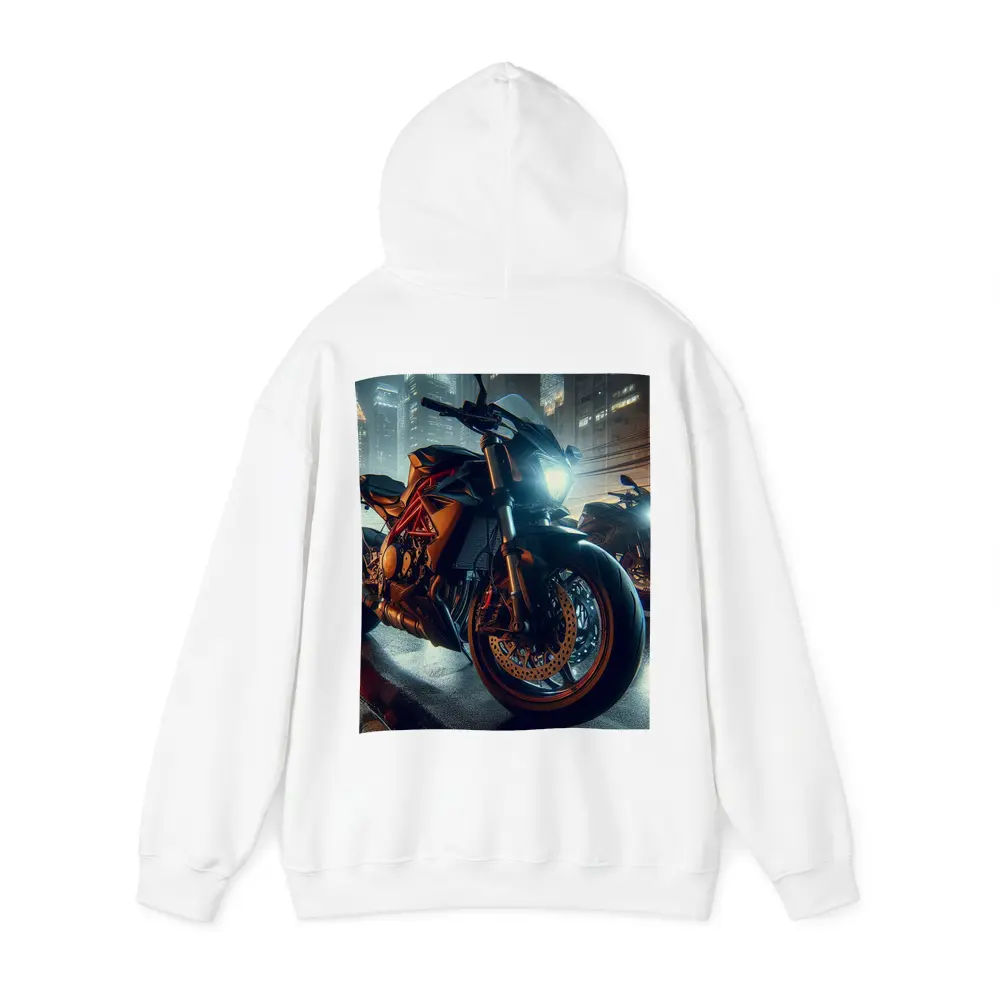 Orange KTM Naked Bike Rainy City Night – Hoodies