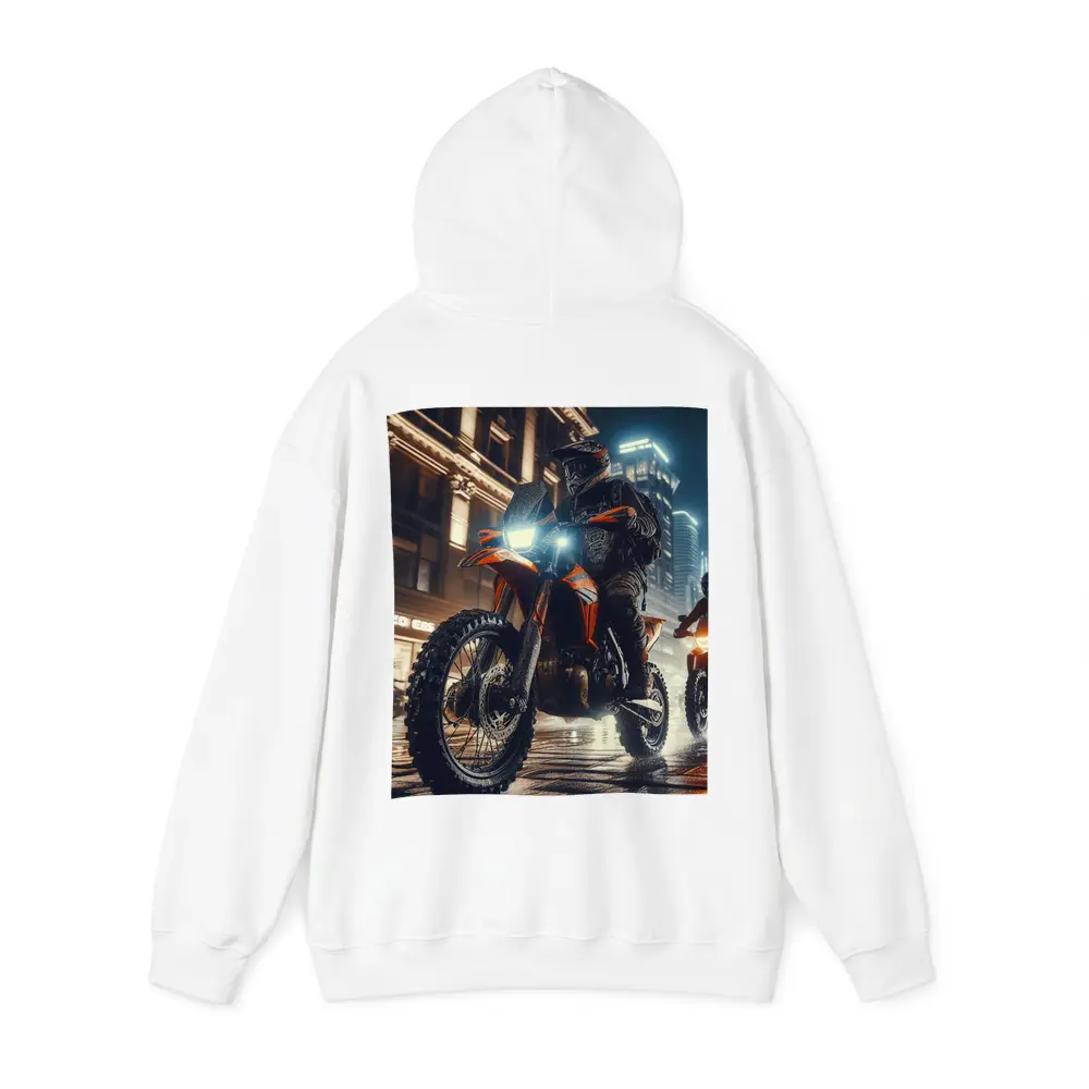 Dirt Bike Rider Night City Street – Hoodies