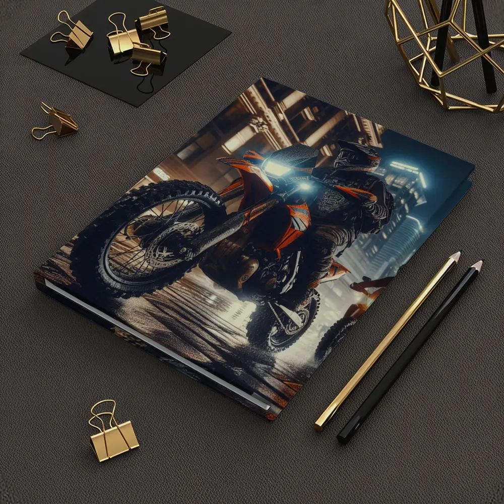 Dirt Bike Rider Night City Street – Notebooks