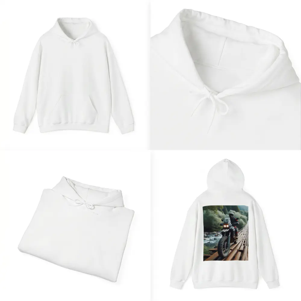 Adventure Dual Sport Bike Forest River Crossing – Hoodies