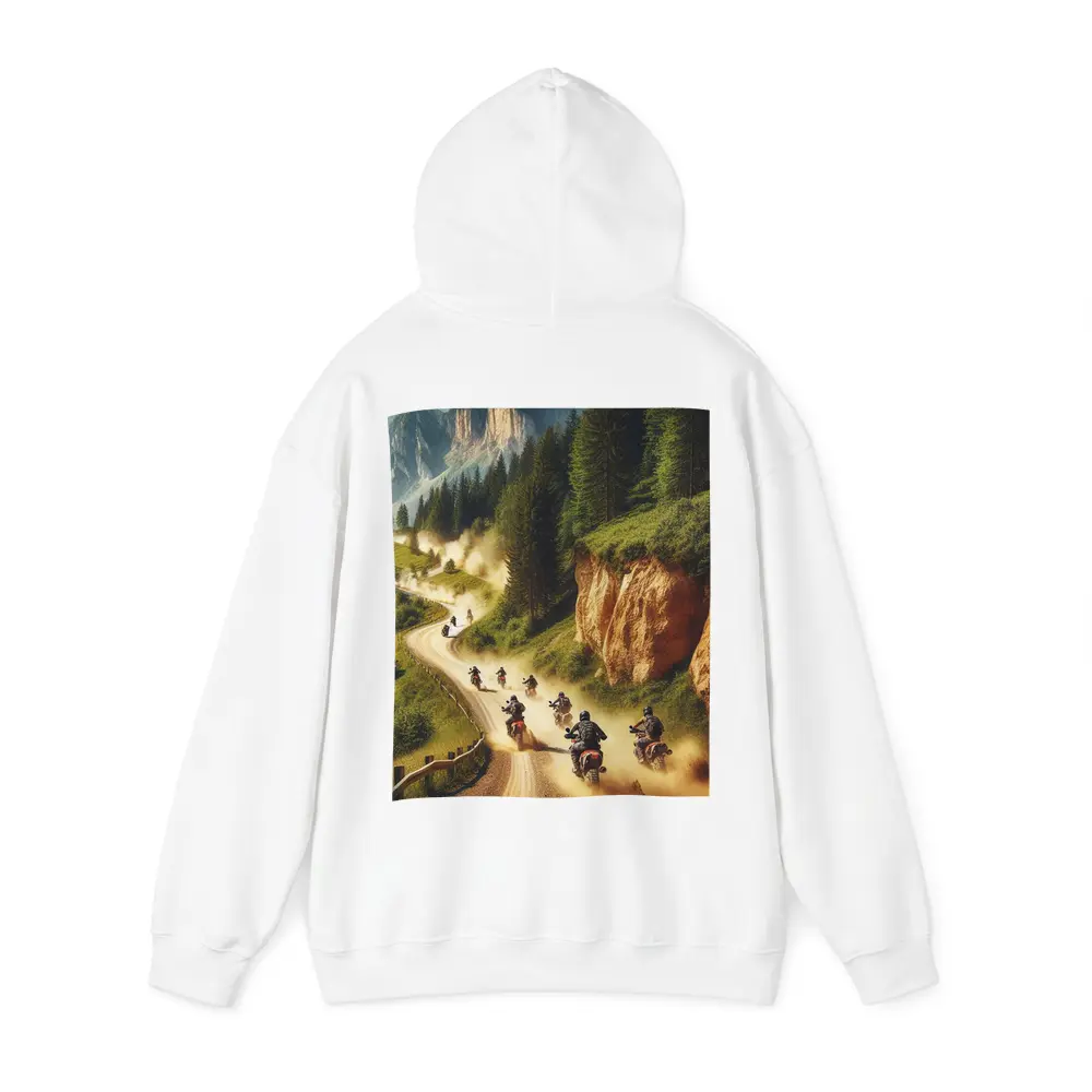 Adventure Motorcycles Riding Dusty Mountain Trail – Hoodies