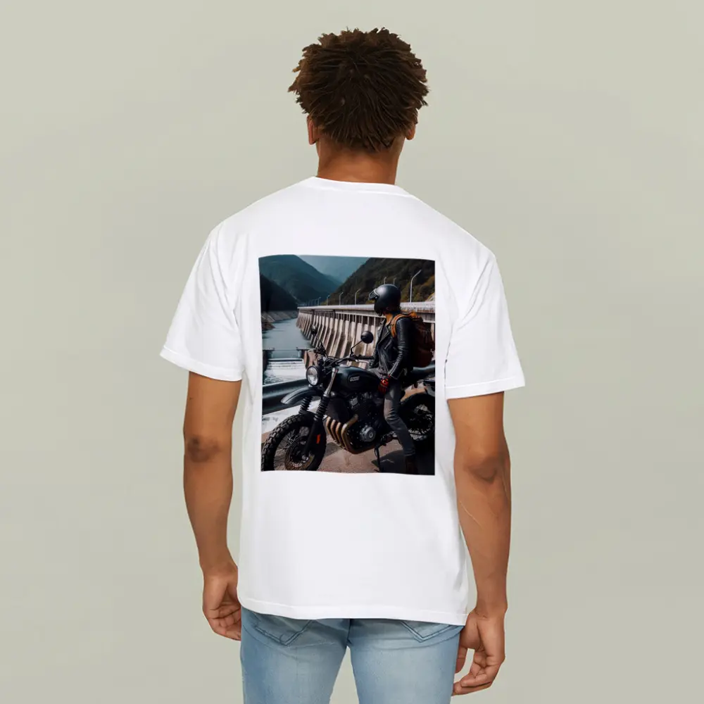 Scrambler Motorcycle Rider by Mountain Dam – T-Shirts
