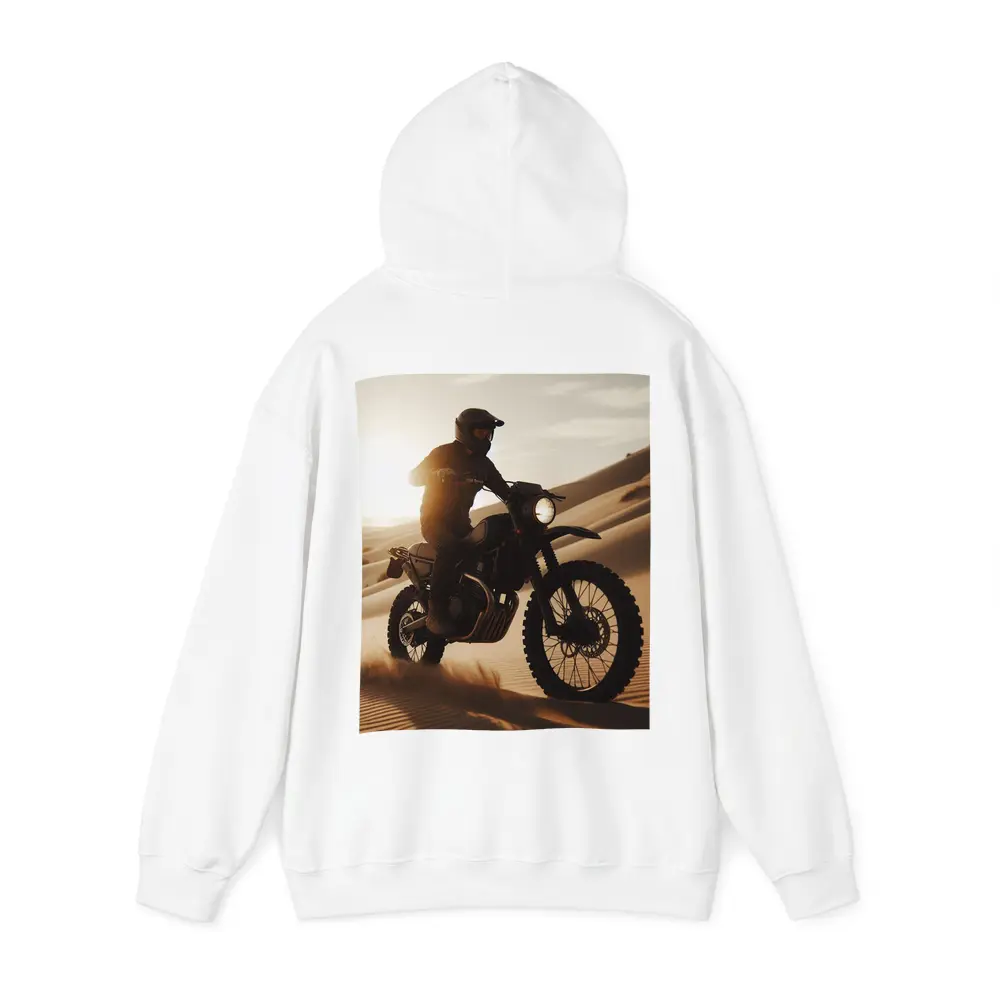 Scrambler Motorcycle Rider Desert Sand Dunes – Hoodies