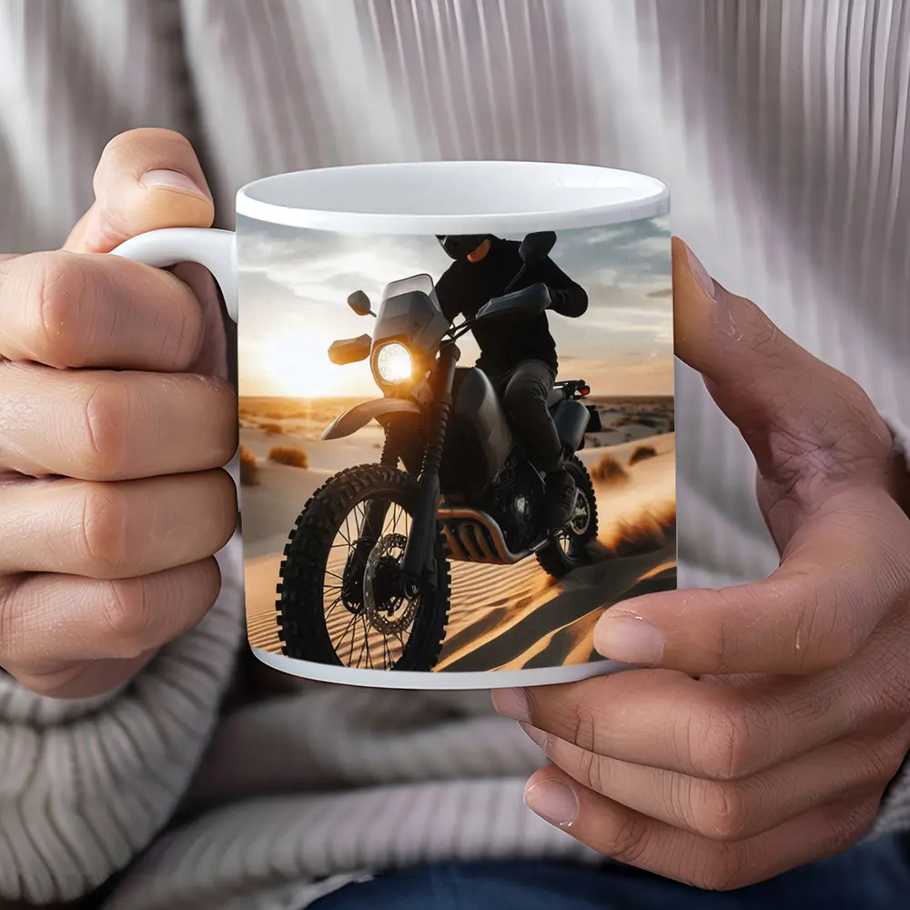 Adventure Dual Sport Bike Desert Sunset Rider – Mugs