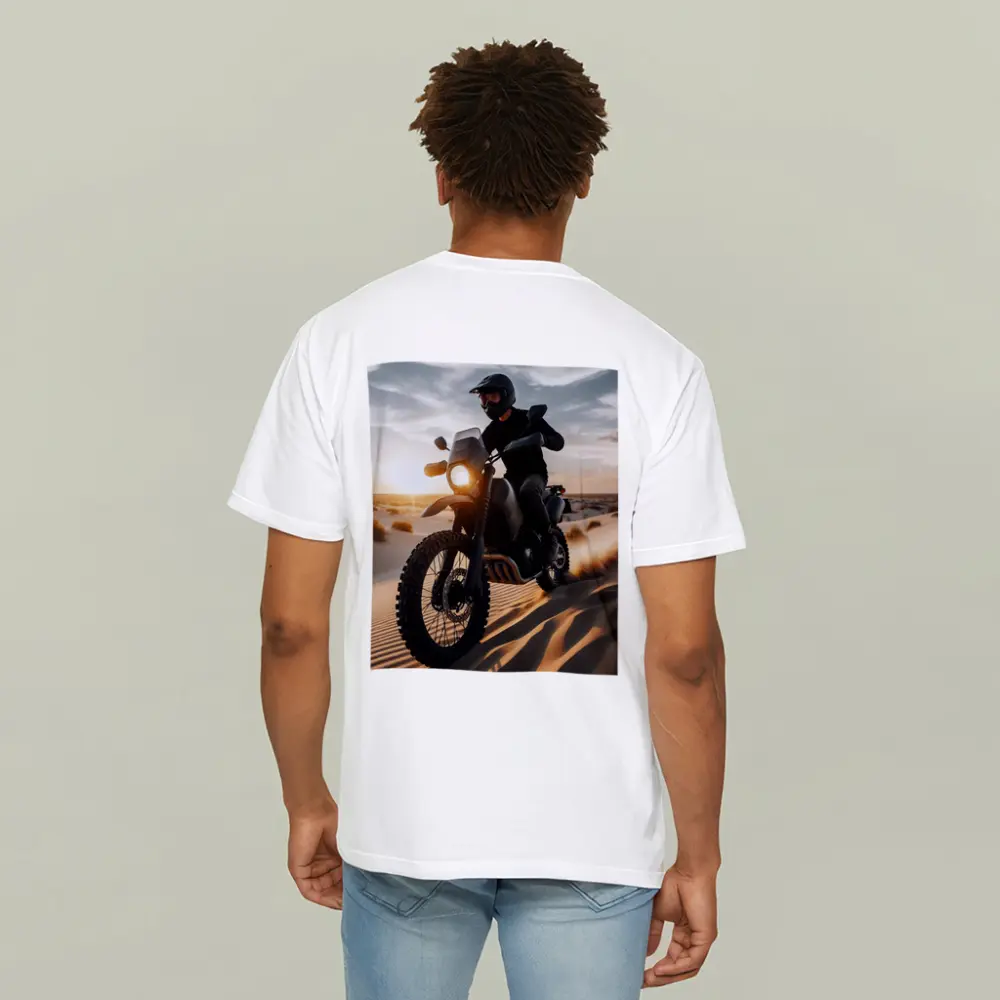 Adventure Dual Sport Bike Desert Sunset Rider – T-Shirts