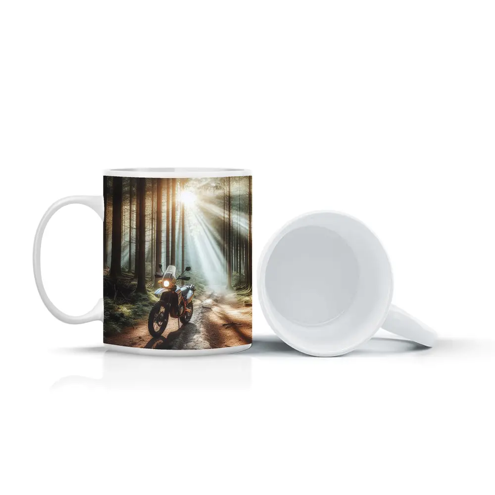 Adventure Dual Sport Bike Forest Sunrays – Mugs