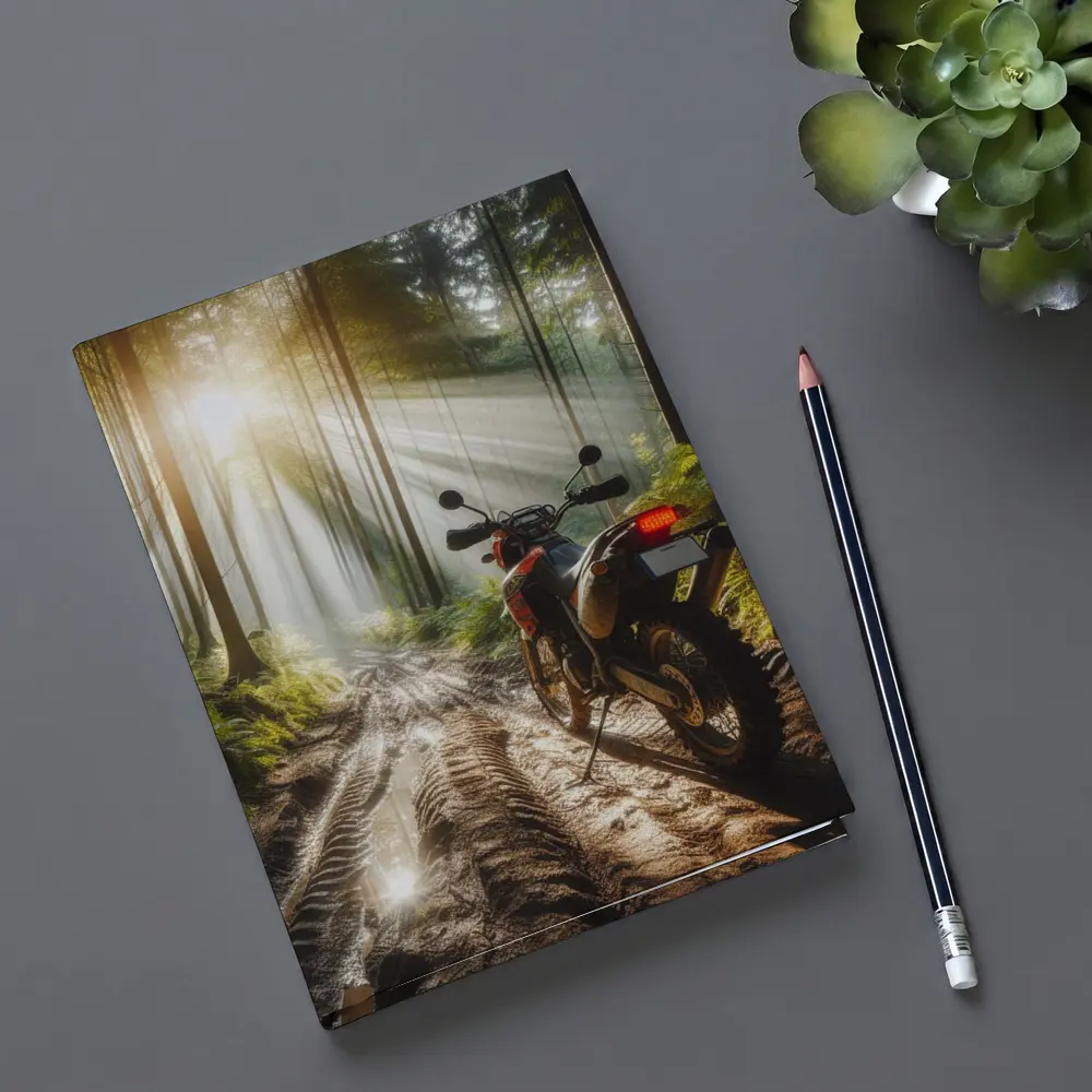 Adventure Dual Sport Bike Misty Forest Trail – Notebooks
