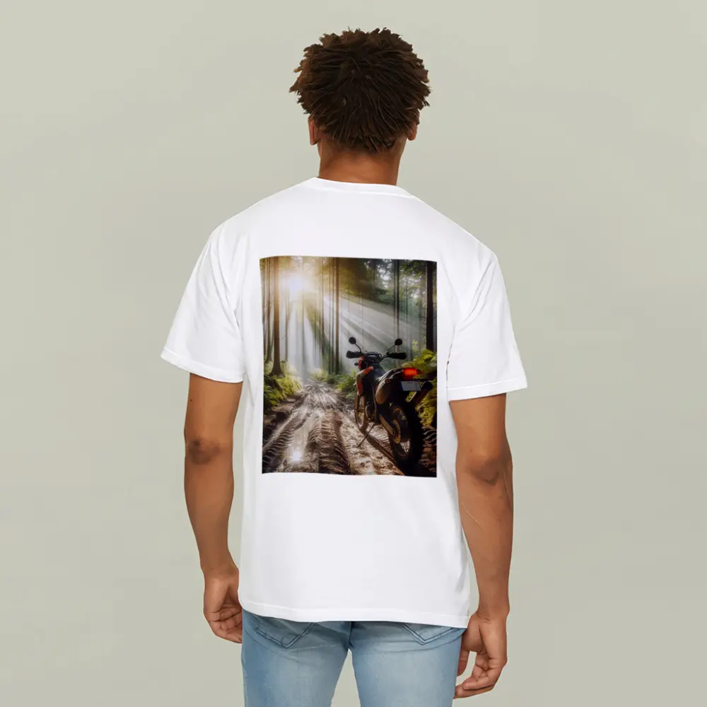 Adventure Dual Sport Bike Misty Forest Trail – T-Shirts