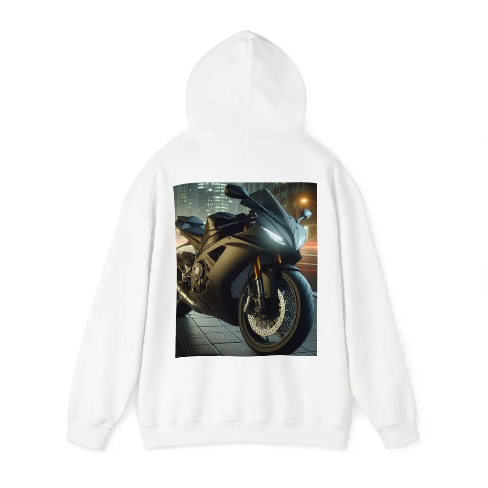 Black Sport Bike City Night Street – Hoodies