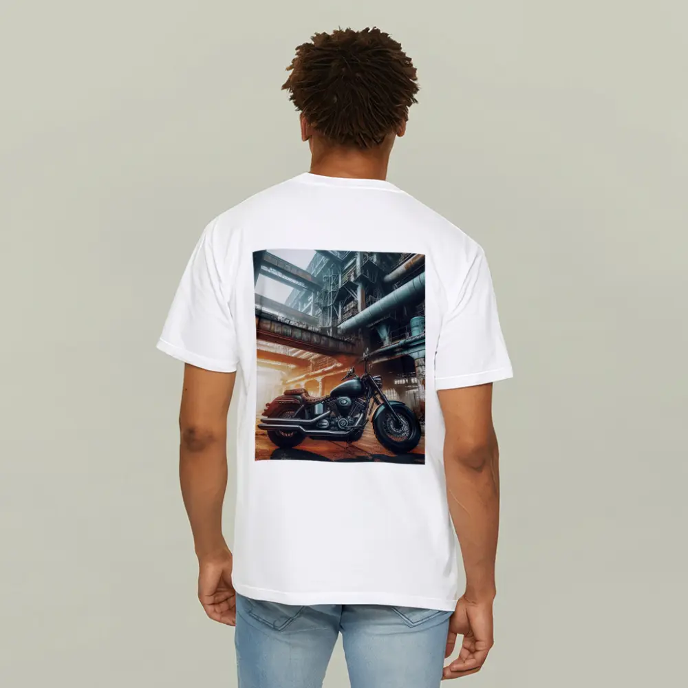 Harley Davidson Cruiser Industrial Factory Background – T-Shirts