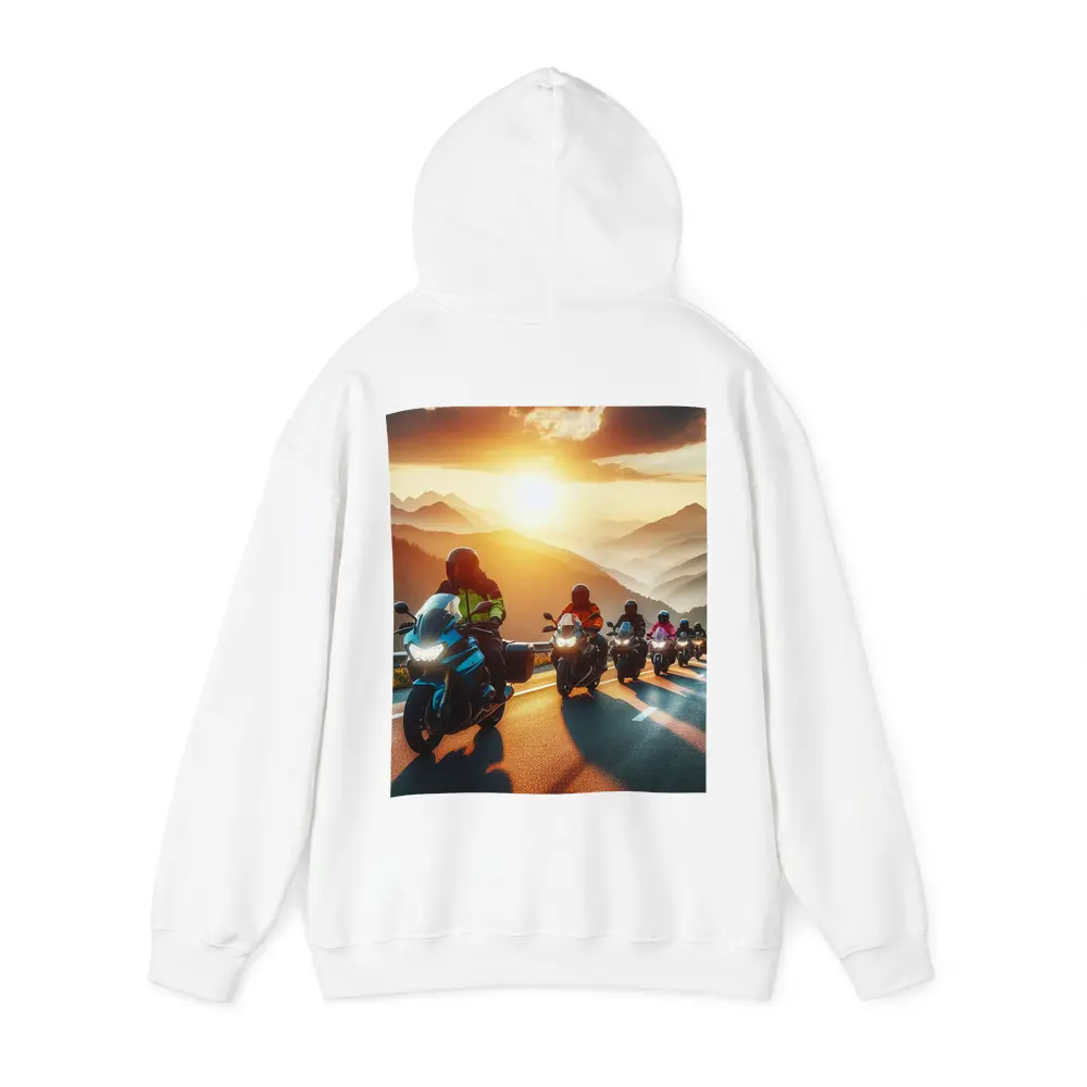 Motorcycle Group Ride Mountain Sunset Road – Hoodies