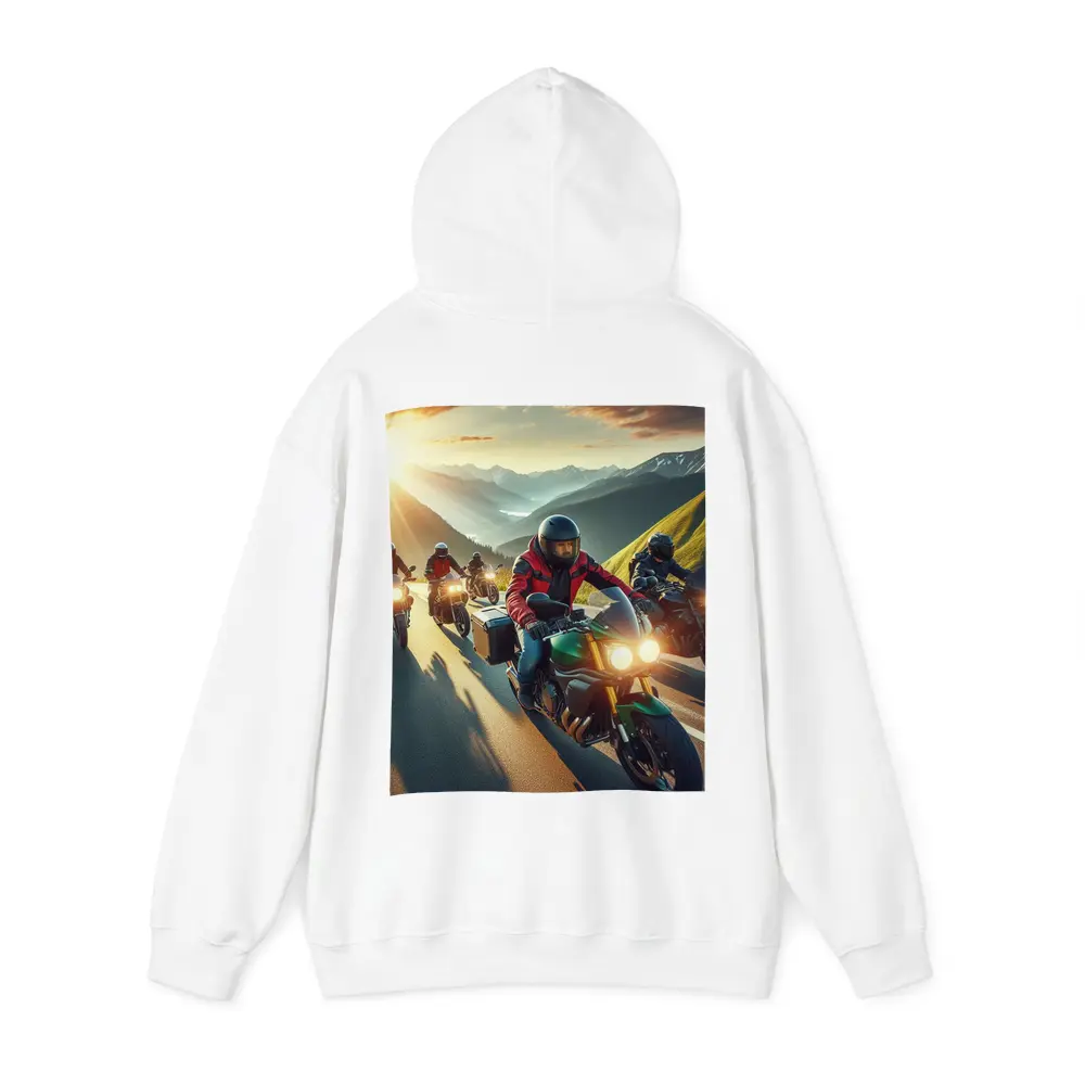 Motorcycle Riders Group Mountain Sunset Road – Hoodies