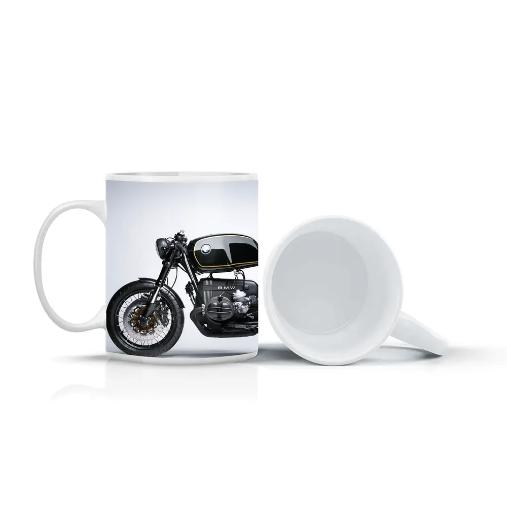 BMW Cafe Racer Custom Black Motorcycle Studio – Mugs