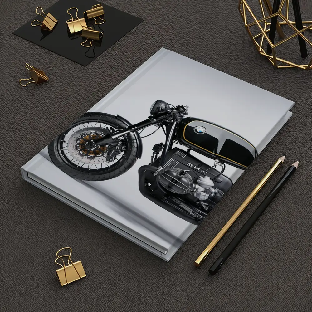 BMW Cafe Racer Custom Black Motorcycle Studio – Notebooks