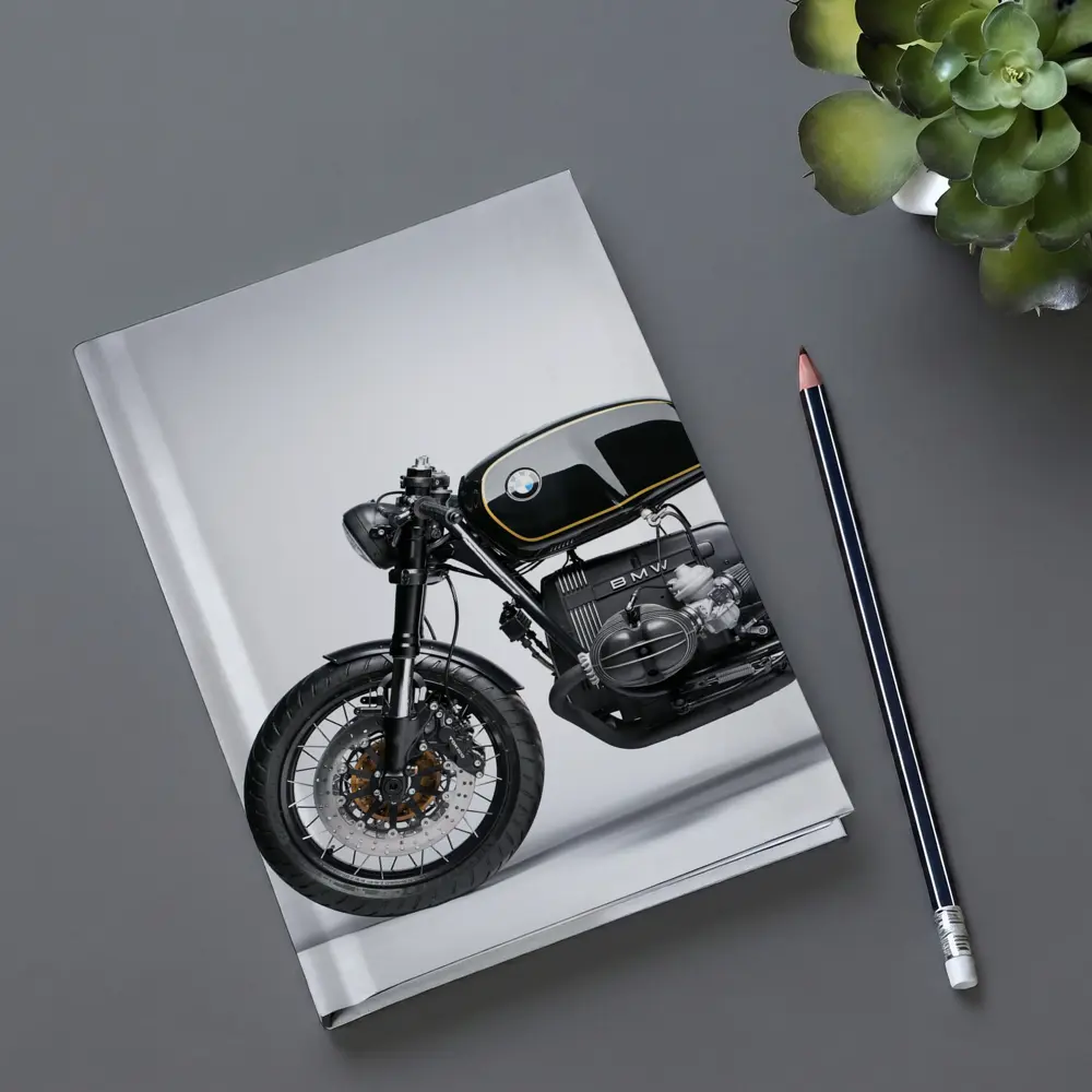 BMW Cafe Racer Custom Black Motorcycle Studio – Notebooks