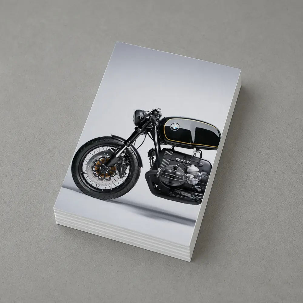 BMW Cafe Racer Custom Black Motorcycle Studio – Postcards
