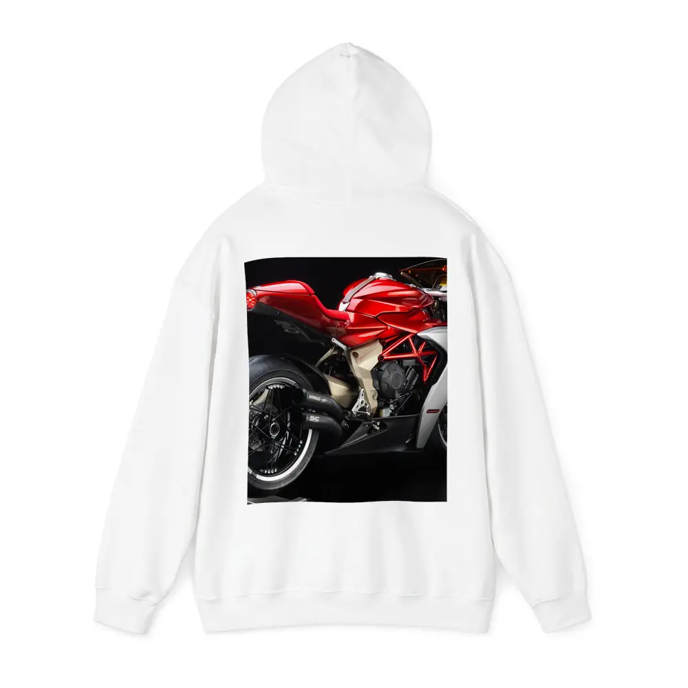MV Agusta Superveloce Red Motorcycle Dark Background – Hoodies