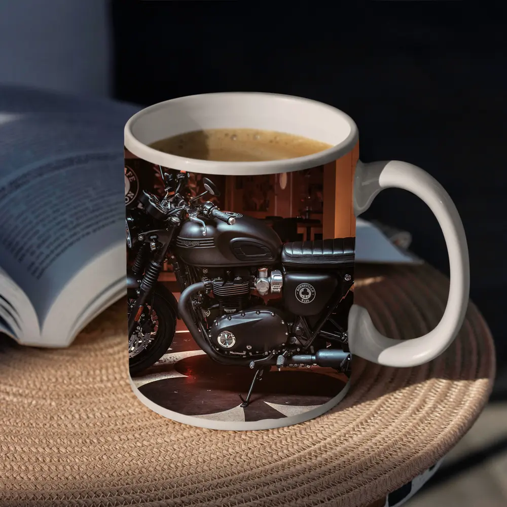 Triumph Bonneville Matte Black Ace Cafe – Mugs