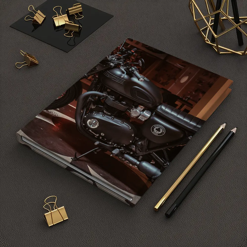 Triumph Bonneville Matte Black Ace Cafe – Notebooks