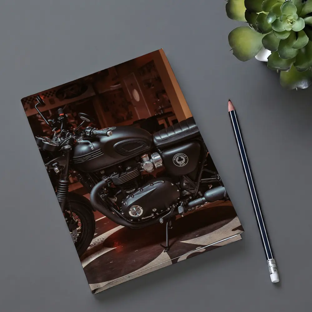 Triumph Bonneville Matte Black Ace Cafe – Notebooks