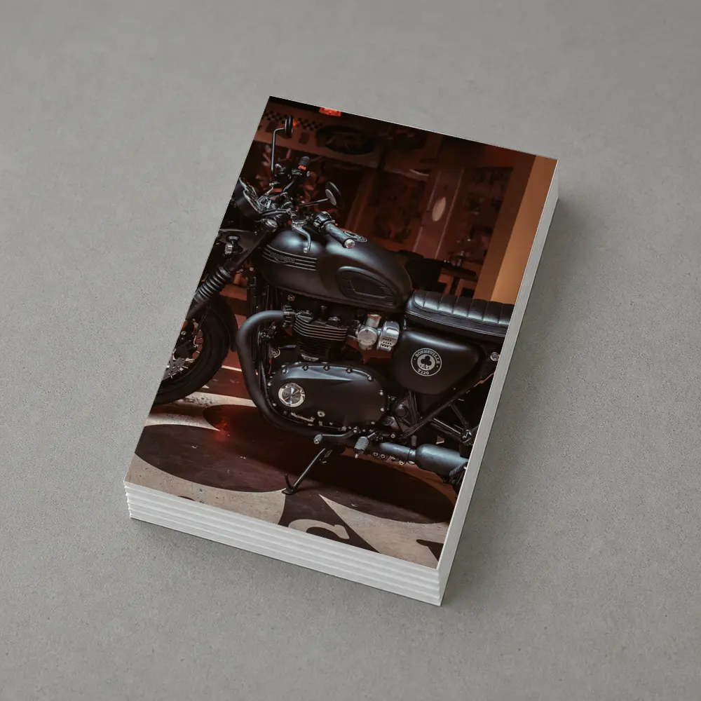 Triumph Bonneville Matte Black Ace Cafe – Postcards