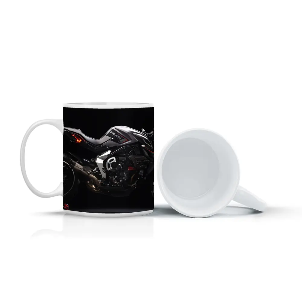 MV Agusta Naked Streetfighter Motorcycle Dark Background – Mugs