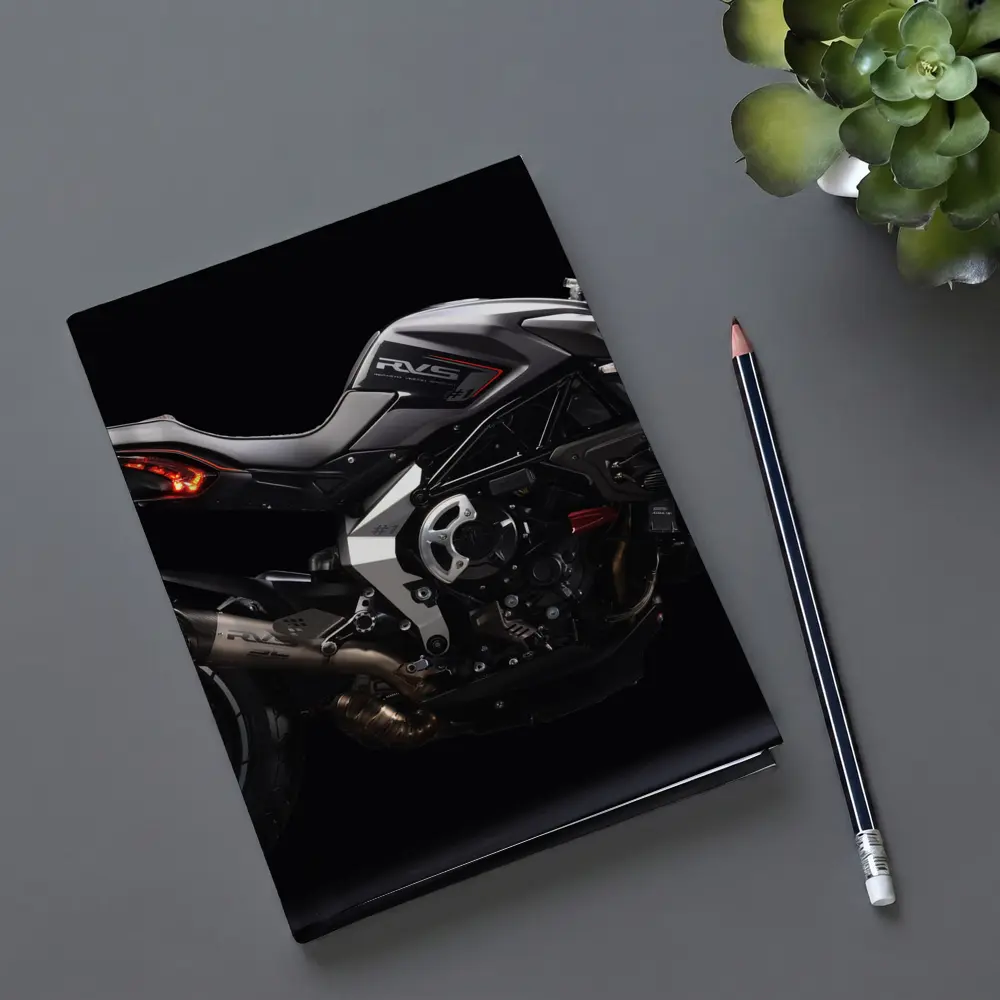 MV Agusta Naked Streetfighter Motorcycle Dark Background – Notebooks