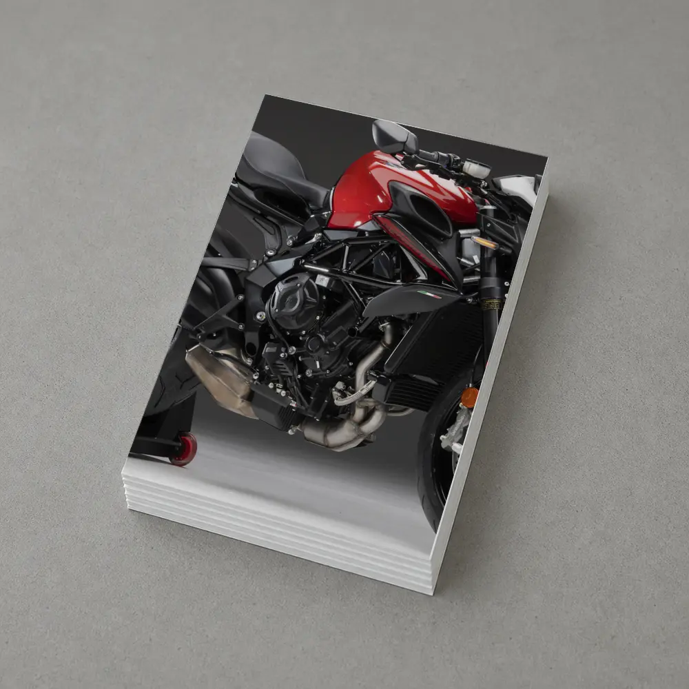 MV Agusta Brutale Red Naked Motorcycle Studio – Postcards
