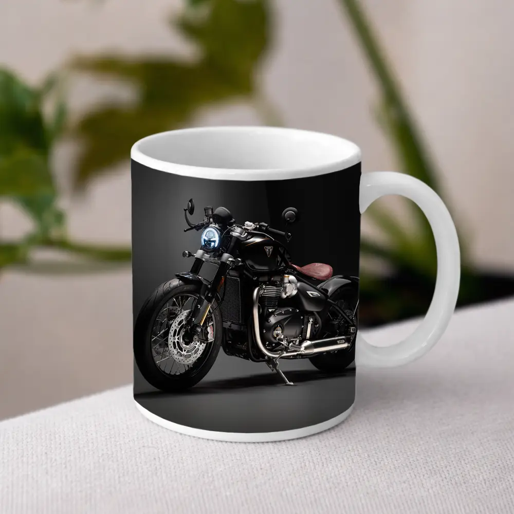 Triumph Bobber Black Motorcycle Dark Studio – Mugs