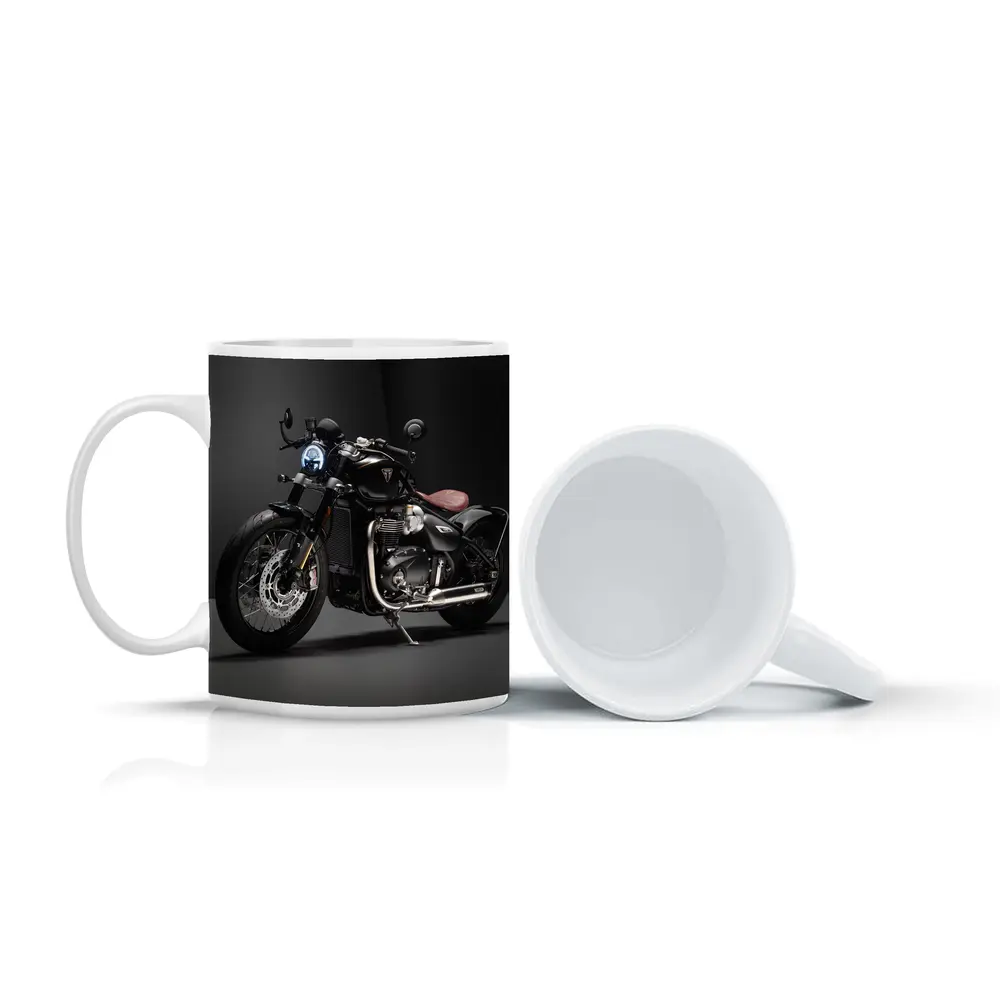 Triumph Bobber Black Motorcycle Dark Studio – Mugs
