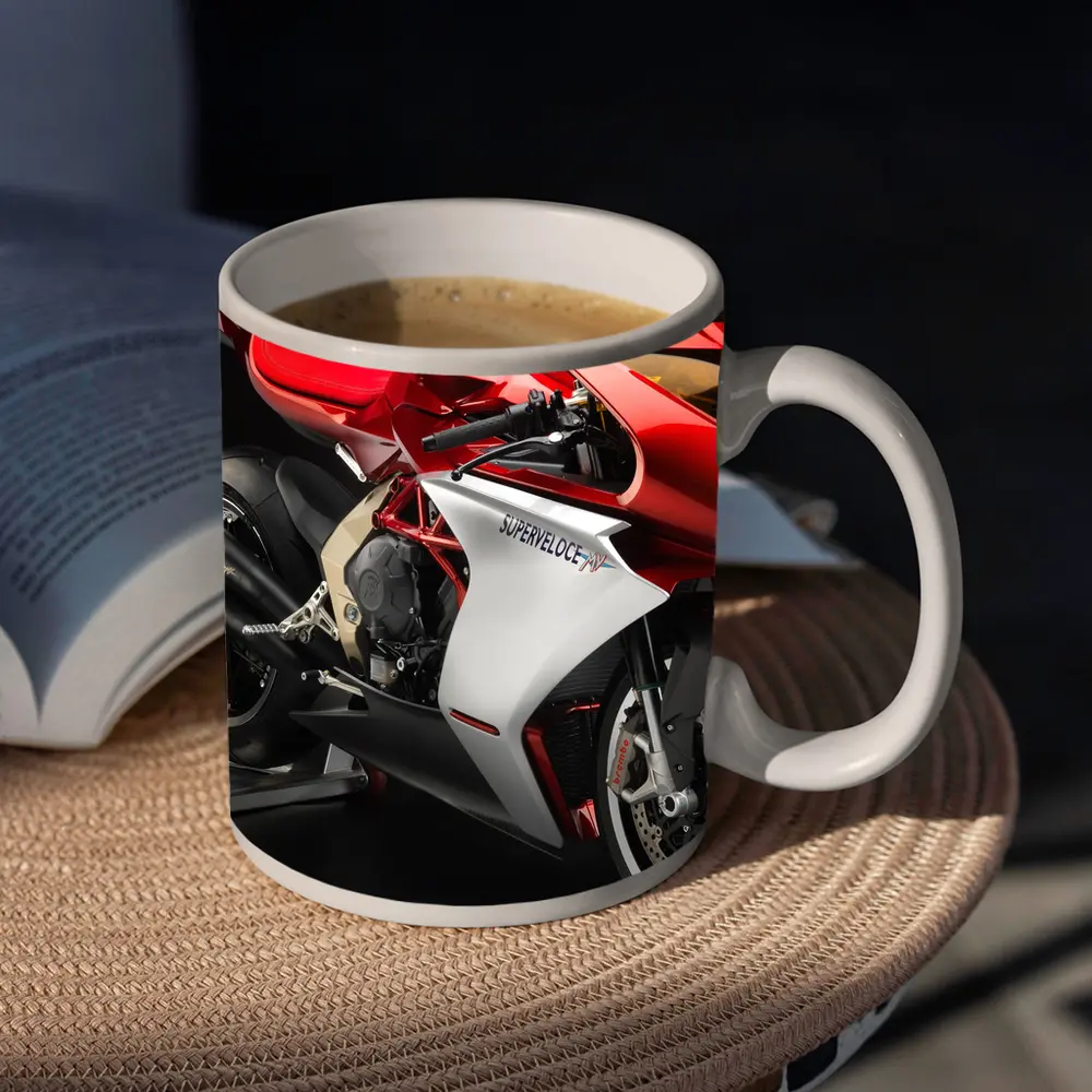 MV Agusta Superveloce Red White Studio – Mugs