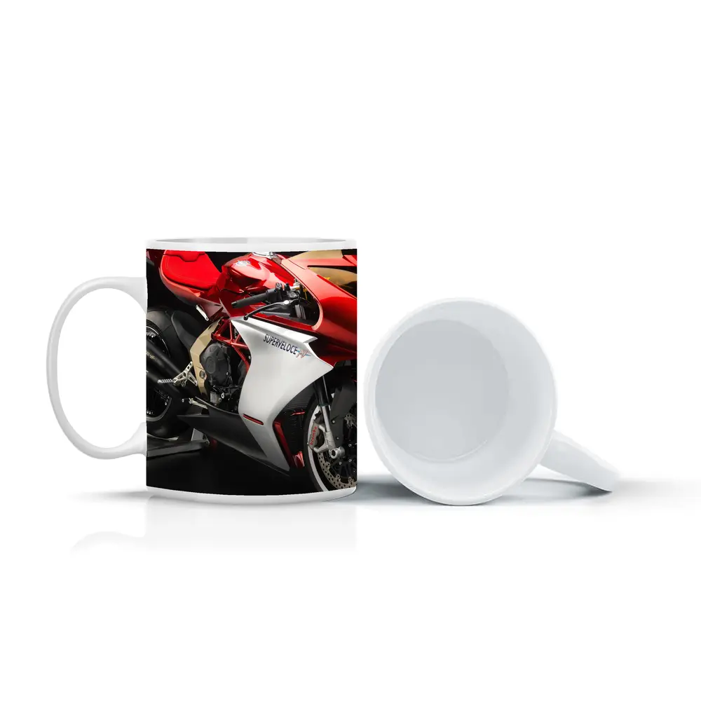MV Agusta Superveloce Red White Studio – Mugs